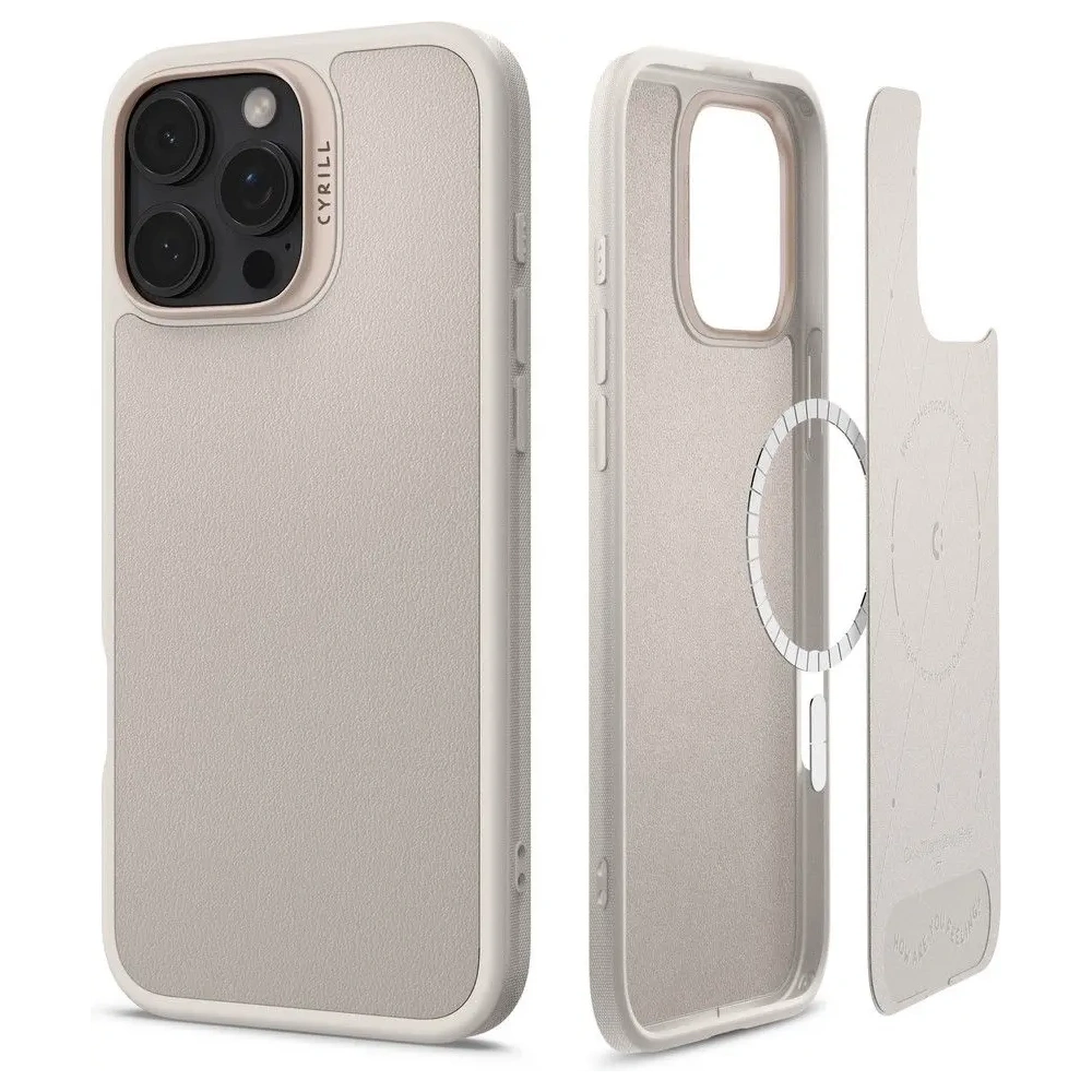 Hurtownia GSM - Etui Spigen Cyrill Kajuk Mag MagSafe Apple iPhone 16 Pro Cremă - SPN16543 - {ean13} - Hurt