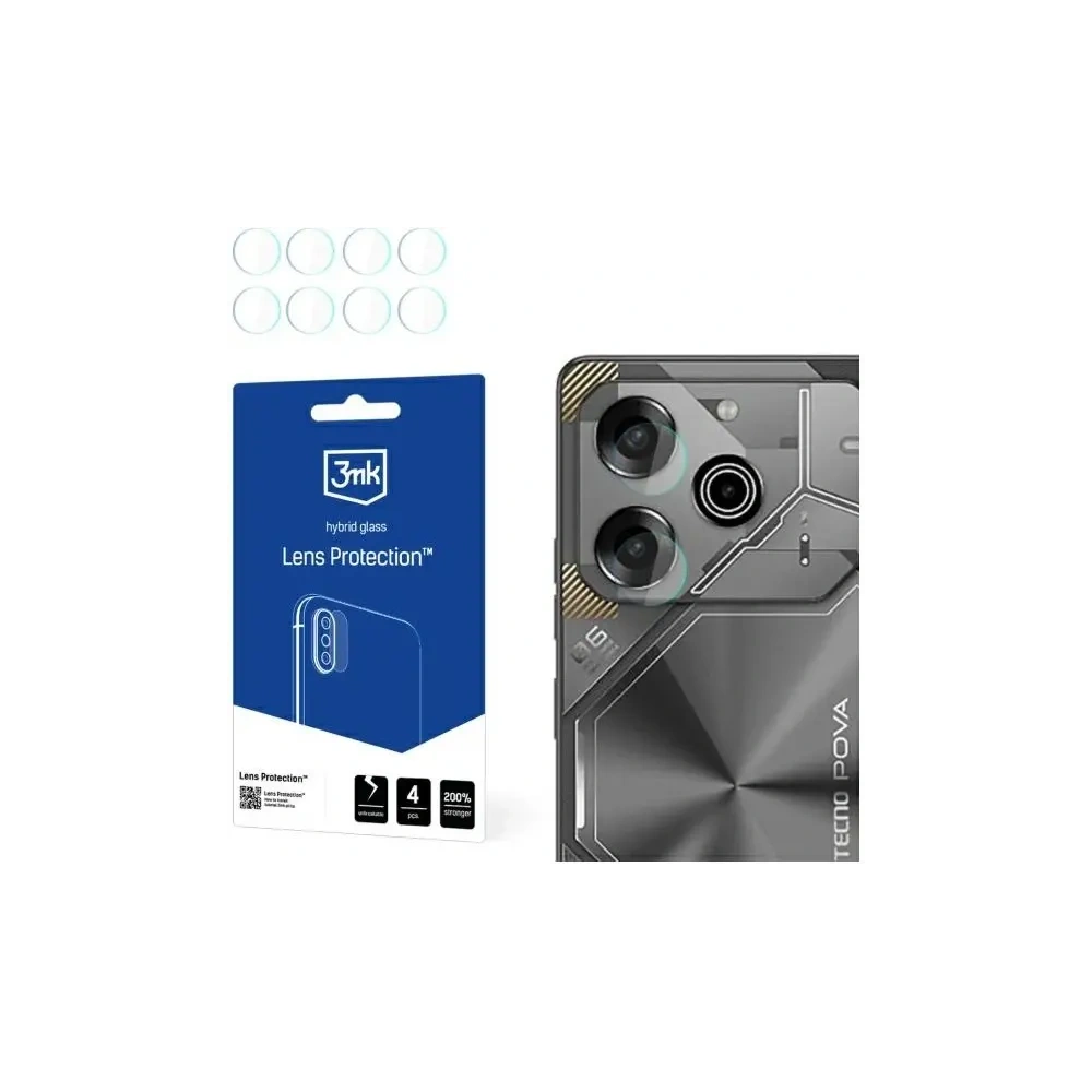 Hurtownia GSM - 3MK Lencsevédő Tecno Pova 6 Neo [4 CSOMAG] - 3MK15754 - {ean13} - Hurt