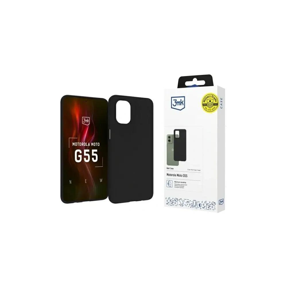 Hurtownia GSM - 3MK Matt tok Motorola Moto G55 5G fekete - 3MK15759 - {ean13} - Hurt