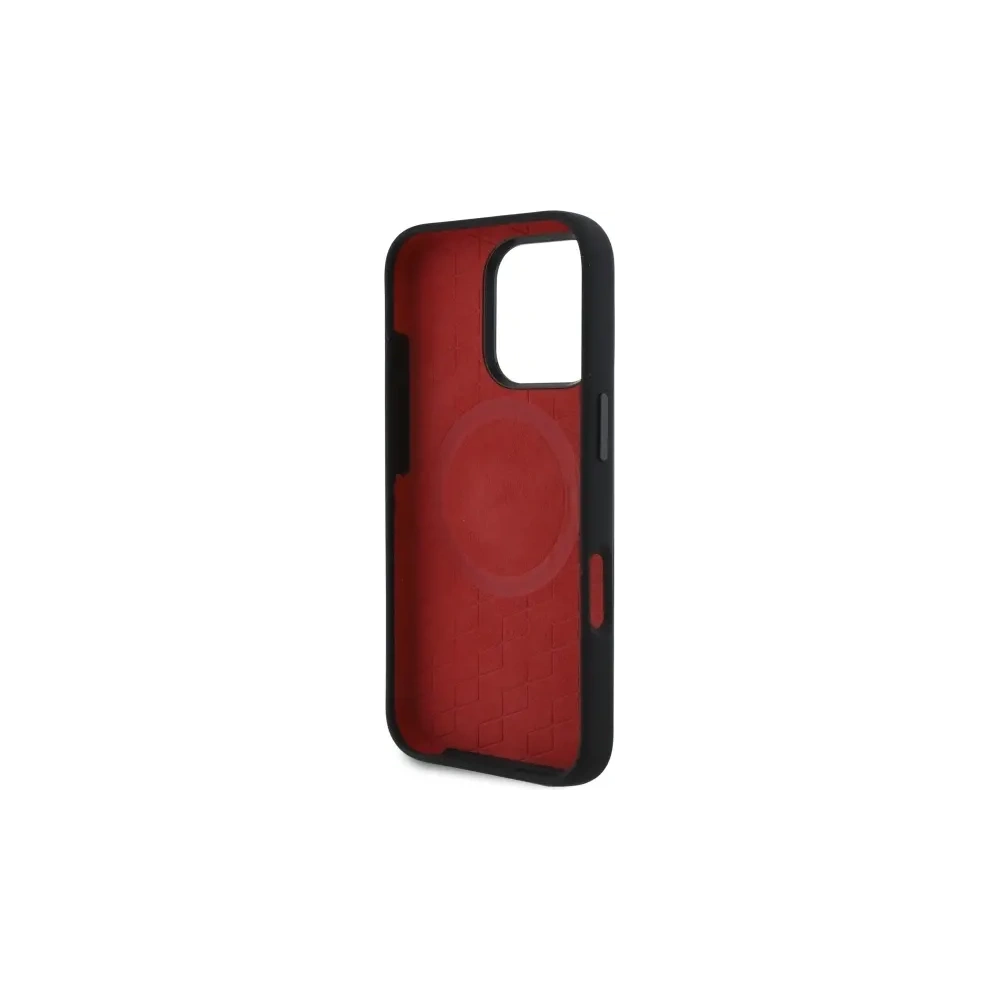 Hurtownia GSM - BMW BMHMP16X23SSPK Apple iPhone 16 Pro Max carcasă din silicon cu linii aleatorii MagSafe neagră - BMW721 - {ean13} - Hurt