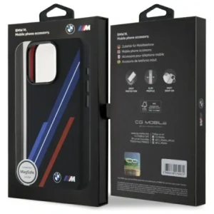 Hurtownia GSM - BMW BMHMP16X23SSPK Apple iPhone 16 Pro Max Hardcase Silikon Zufällige Linien MagSafe schwarz - BMW721 - {ean13} - Hurt
