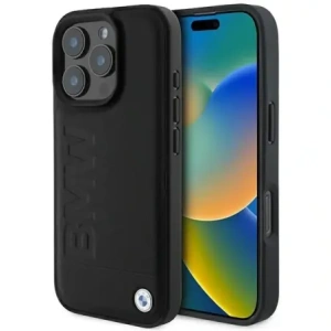 Hurtownia GSM - Etui BMW BMHMP16XSLLBK Apple iPhone 16 Pro Max hardcase Leather Hot Stamp MagSafe černý/black - BMW722 - {ean13} - Hurt