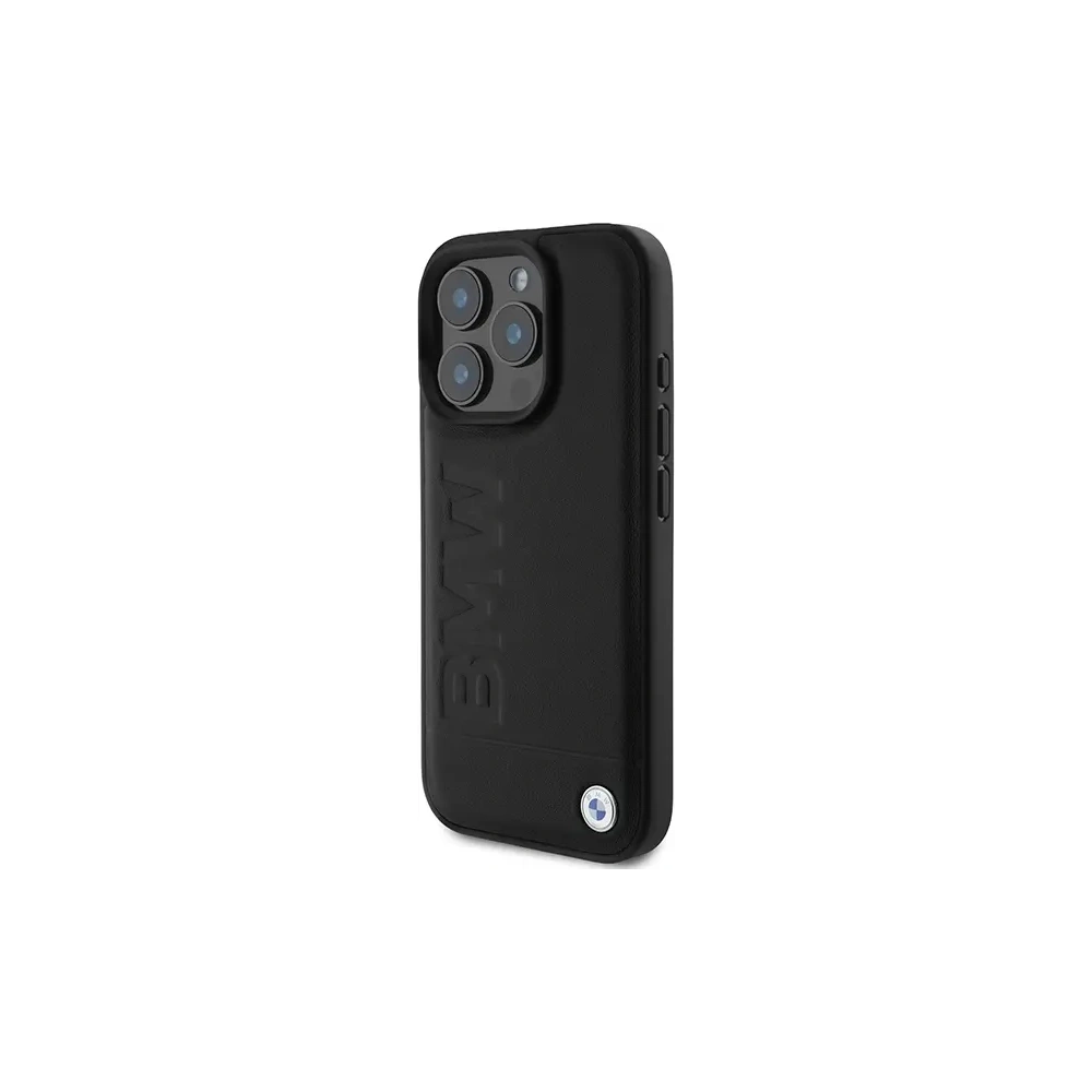 Hurtownia GSM - BMW BMHMP16XSLLBK Apple iPhone 16 Pro Max kemény tok bőr forró bélyegzés MagSafe fekete - BMW722 - {ean13} - Hurt