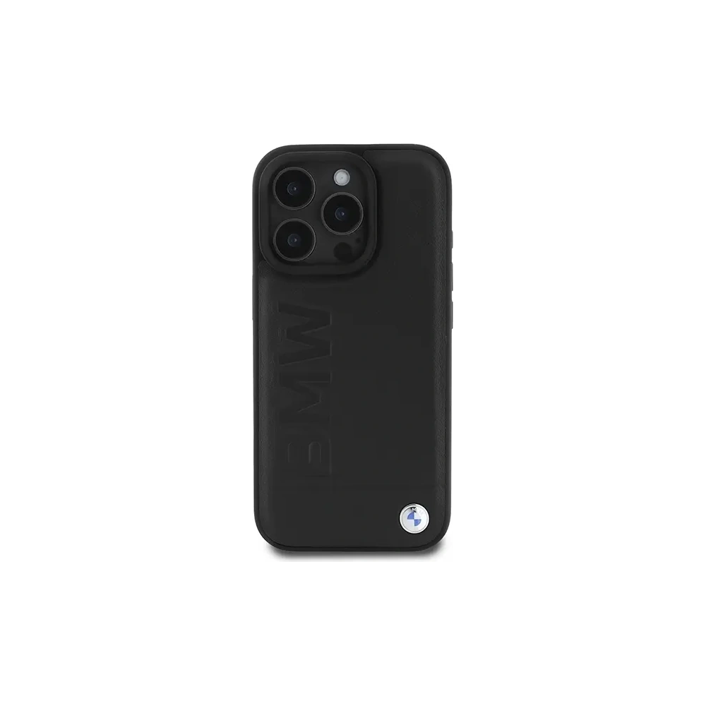 Hurtownia GSM - BMW BMHMP16XSLLBK Apple iPhone 16 Pro Max kemény tok bőr forró bélyegzés MagSafe fekete - BMW722 - {ean13} - Hurt