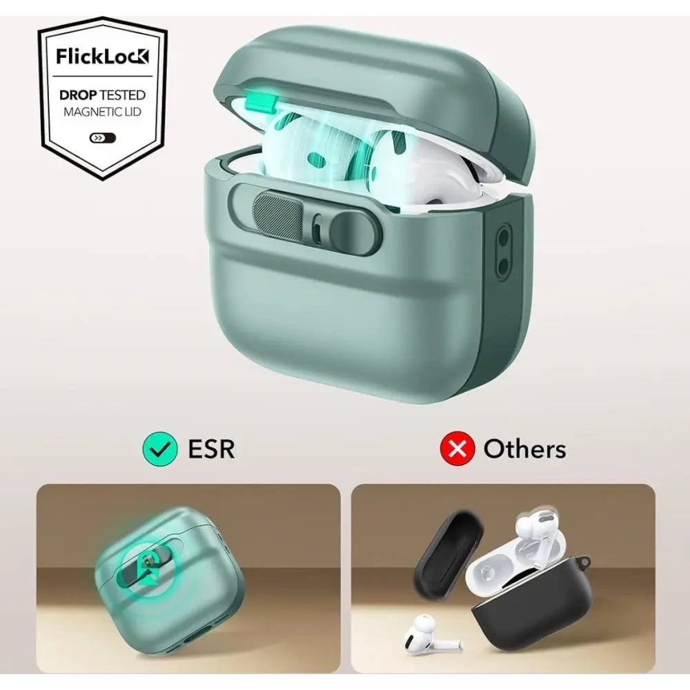 Hurtownia GSM - ESR Pulse Halolock MagSafe Apple AirPods 4 Grün - ESR867 - {ean13} - Hurt