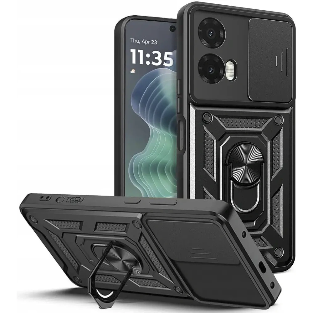 Hurtownia GSM - Tech-Protect Camshield Pro Motorola Moto G35 5G Fekete - THP3461 - {ean13} - Hurt