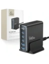 Tech-Protect DC140W-GAN 5-Port 2xUSB-A, 3xUSB-C Desktop-Ladegerät PD140W / QC3.0 Schwarz