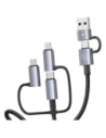 USAMS USB-A, USB-C / USB-C, Lightning, MicroUSB Kabel Schnellladung 60W 1.2m Datenkabel Digitalanzeige Aluminiumlegierung Serie Sufeng