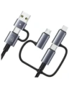 Hurtownia GSM - USAMS USB-A, USB-C / USB-C, Lightning, MicroUSB Kabel Schnellladung 60W 1.2m Datenkabel Digitalanzeige Aluminiumlegierung Serie Sufeng - USA1201 - {ean13} - Hurt