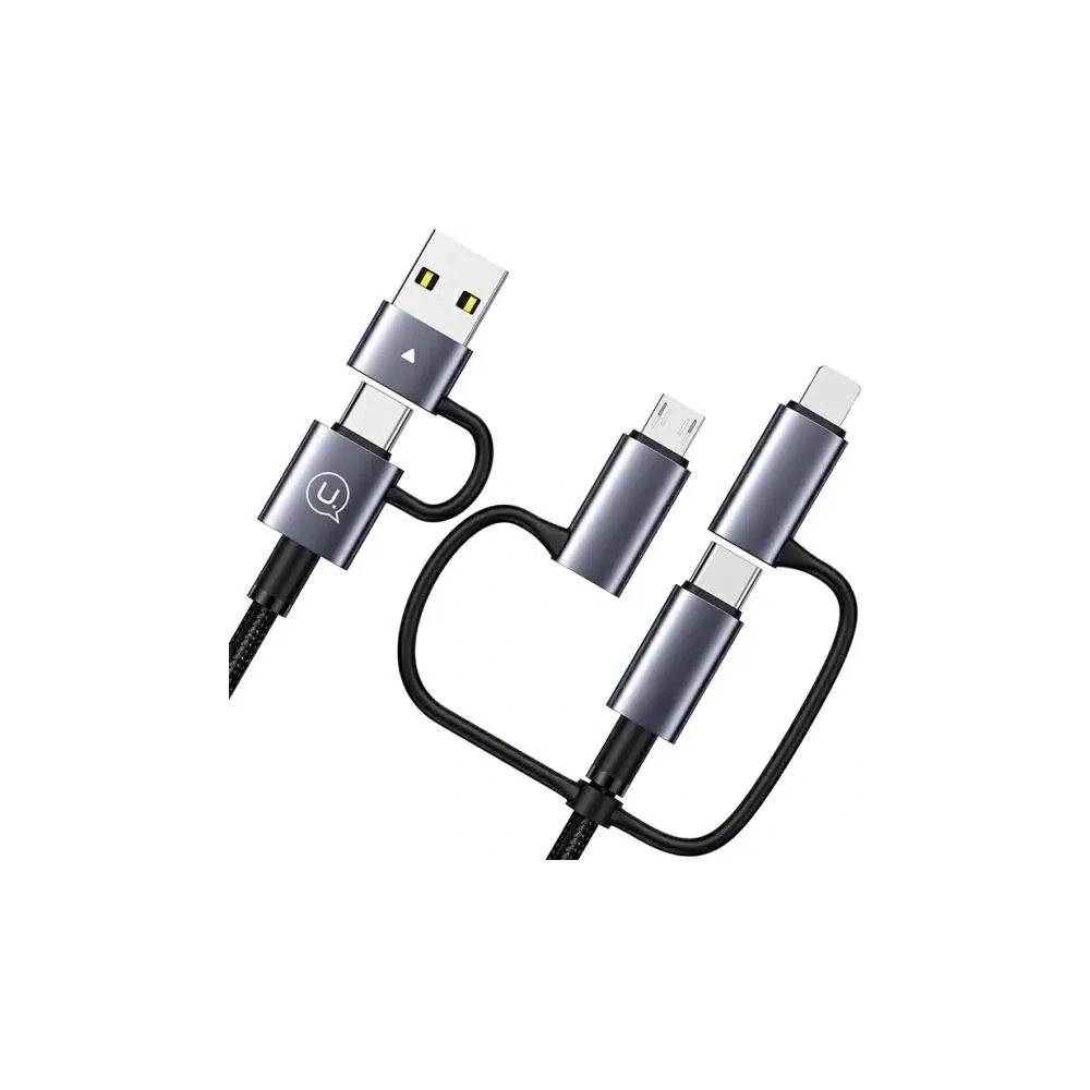 Hurtownia GSM - USAMS USB-A, USB-C / USB-C, Lightning, MicroUSB Kabel Schnellladung 60W 1.2m Datenkabel Digitalanzeige Aluminiumlegierung Serie Sufeng - USA1201 - {ean13} - Hurt