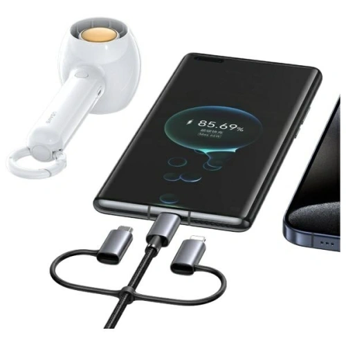 Kabel USAMS USB-A, USB-C / USB-C, Lightning, MicroUSB Fast charging 60W 1.2m Data Cable Digital display Aluminium Alloy Seria Sufeng