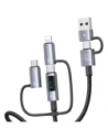 Hurtownia GSM - USAMS USB-A, USB-C / USB-C, Lightning, MicroUSB Kabel Schnellladung 60W 1.2m Datenkabel Digitalanzeige Aluminiumlegierung Serie Sufeng - USA1201 - {ean13} - Hurt
