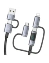 Hurtownia GSM - USAMS USB-A, USB-C / USB-C, Lightning, MicroUSB Kabel Schnellladung 60W 1.2m Datenkabel Digitalanzeige Aluminiumlegierung Serie Sufeng - USA1201 - {ean13} - Hurt