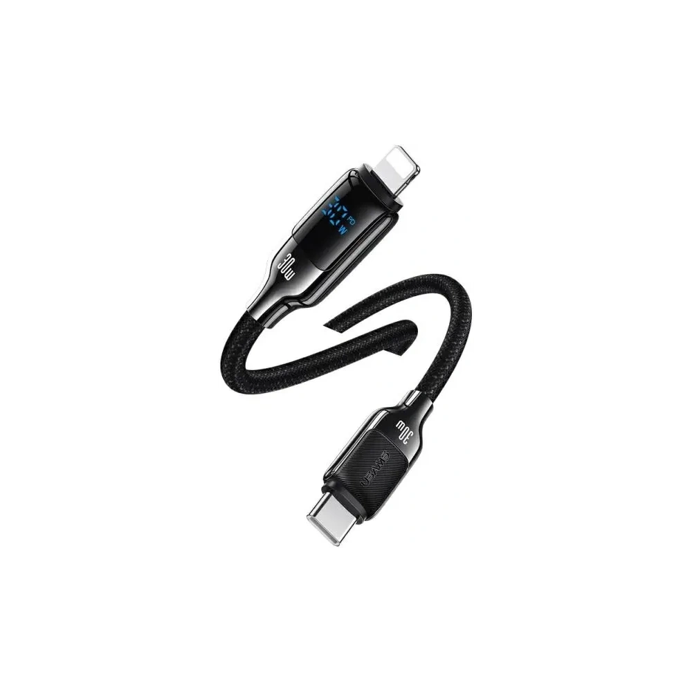 Hurtownia GSM - Kabel USAMS USB-C / Lightning 30W 1.2m Digital Display Zinc Alloy Fast Charging Data Cable HX Series - USA1202 - {ean13} - Hurt