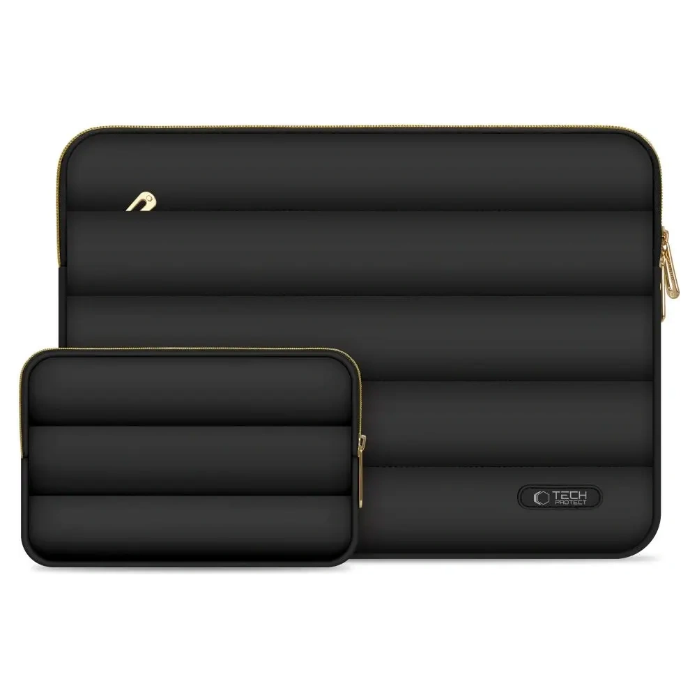 Wholesale Tech-Protect Puffy Laptop 13-14 case + accessory bag Black - THP3474 - {ean13} - Hurt