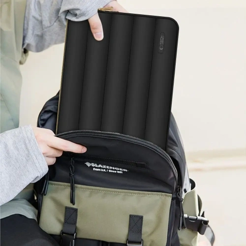 Pokrowiec + torba na akcesoria Tech-Protect Puffy Laptop 13-14 Black