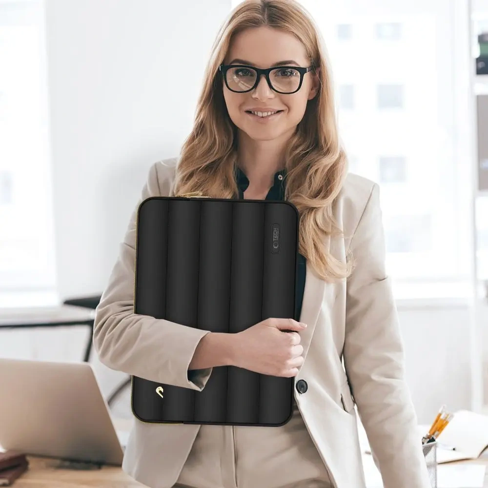Wholesale Tech-Protect Puffy Laptop 13-14 case + accessory bag Black - THP3474 - {ean13} - Hurt