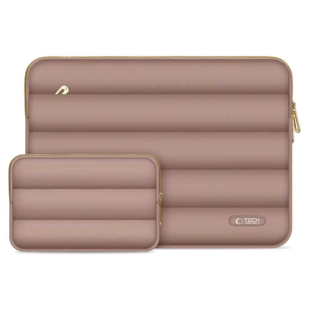 Hurtownia GSM - Pokrowiec + torba na akcesoria Tech-Protect Puffy Laptop 13-14 Walnut - THP3475 - {ean13} - Hurt