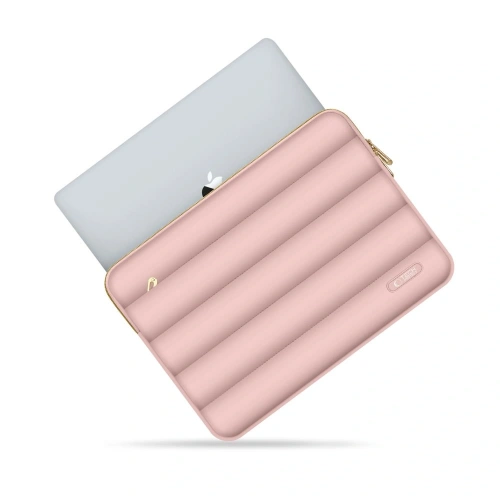 Pokrowiec + torba na akcesoria Tech-Protect Puffy Laptop 15-16 Dusty Rose