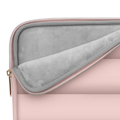 Pokrowiec + torba na akcesoria Tech-Protect Puffy Laptop 15-16 Dusty Rose