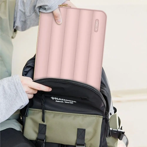 Pokrowiec + torba na akcesoria Tech-Protect Puffy Laptop 15-16 Dusty Rose