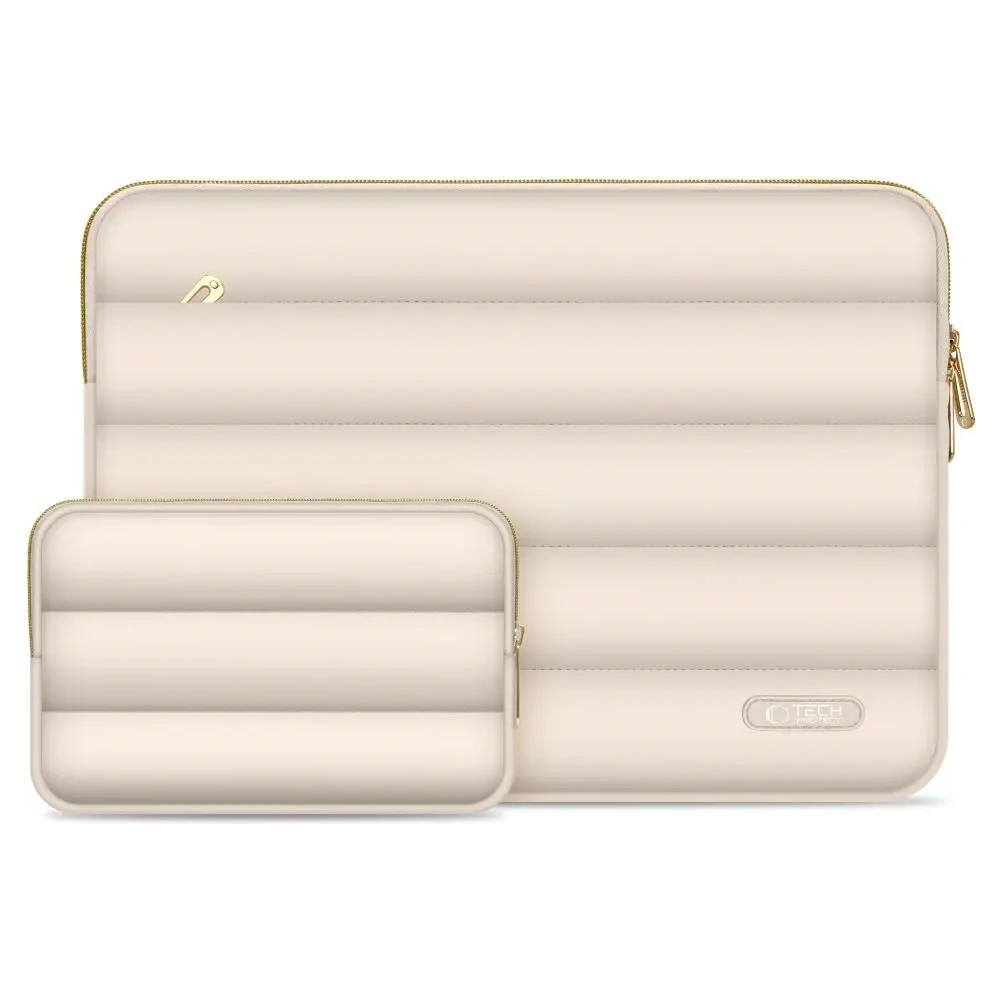 Hurtownia GSM - Pokryv + taška na příslušenství Tech-Protect Puffy Laptop 13-14 Písek - THP3479 - {ean13} - Hurt