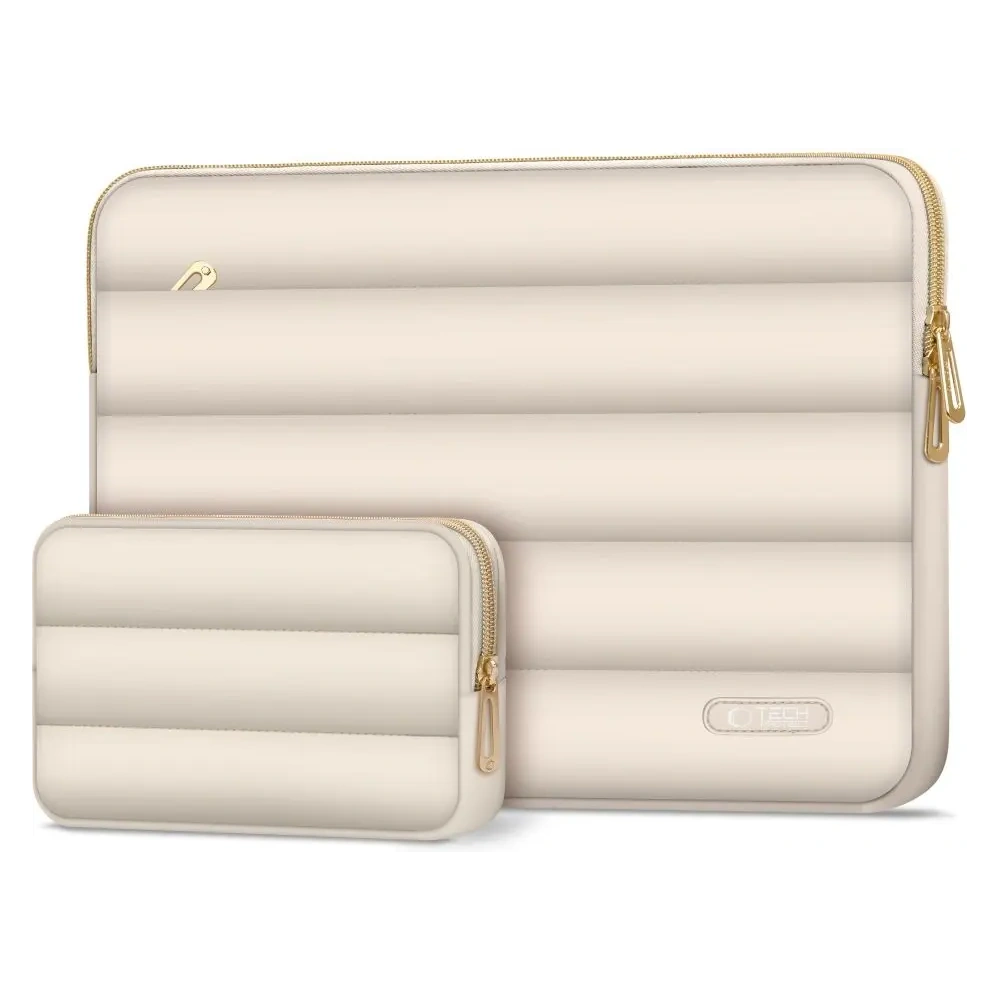 Wholesale Tech-Protect Puffy Laptop 15-16 case + accessory bag Sand - THP3483 - {ean13} - Hurt