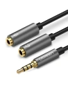 Rozdzielacz audio AUX UGREEN kabel mini jack 3,5 mm (męski) do słuchawki + mikrofon (żeńskie), 20cm