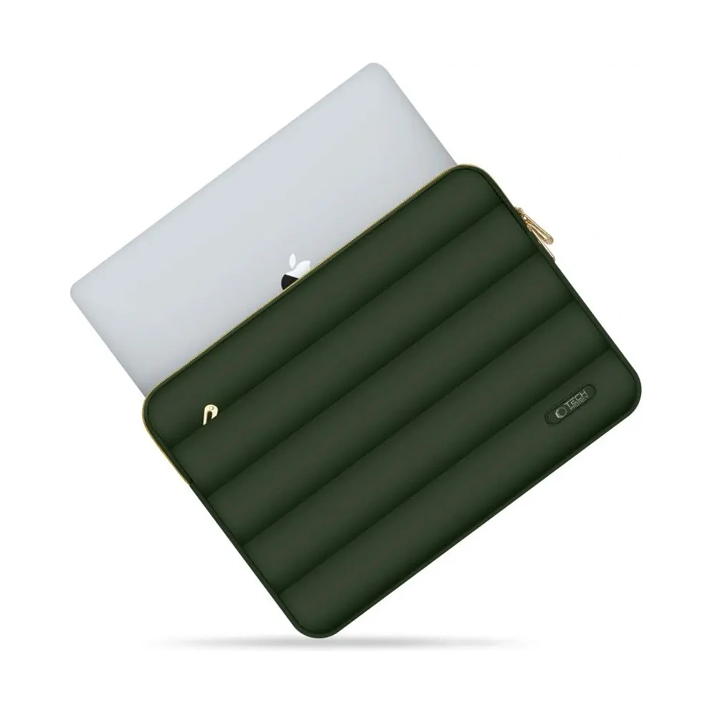 Hurtownia GSM - Pokrowiec + torba na akcesoria Tech-Protect Puffy Laptop 15-16 Army Green - THP3484 - {ean13} - Hurt