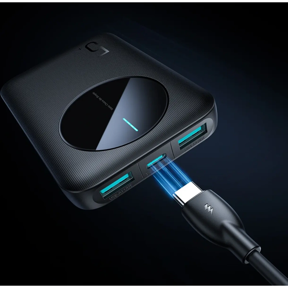 Hurtownia GSM - Joyroom JR-PBF13 powerbank de 5000mAh 2.4A 2xUSB-A, USB-C negru - JYR1063 - {ean13} - Hurt