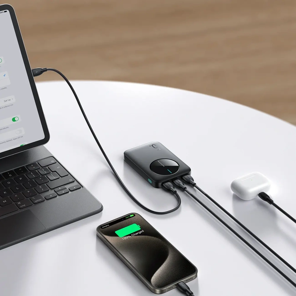 Hurtownia GSM - Joyroom JR-PBF13 powerbank de 5000mAh 2.4A 2xUSB-A, USB-C negru - JYR1063 - {ean13} - Hurt