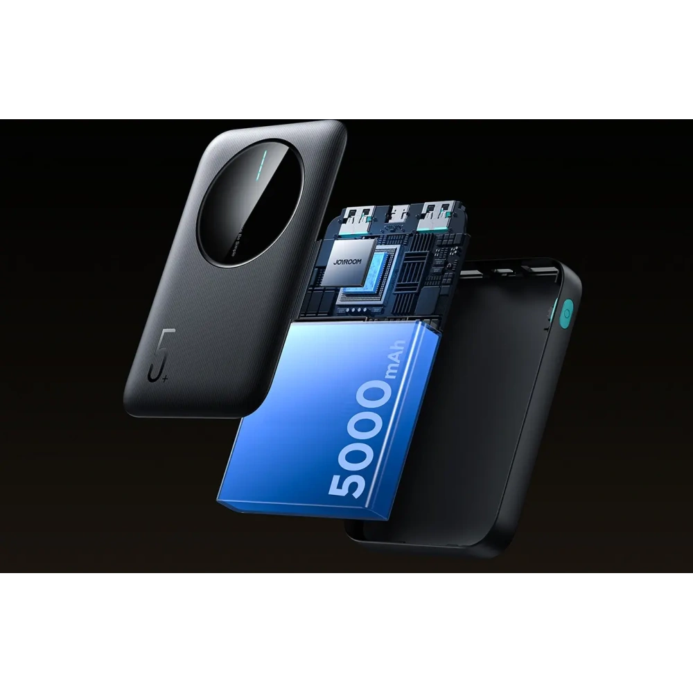 Hurtownia GSM - Joyroom JR-PBF13 powerbank de 5000mAh 2.4A 2xUSB-A, USB-C negru - JYR1063 - {ean13} - Hurt