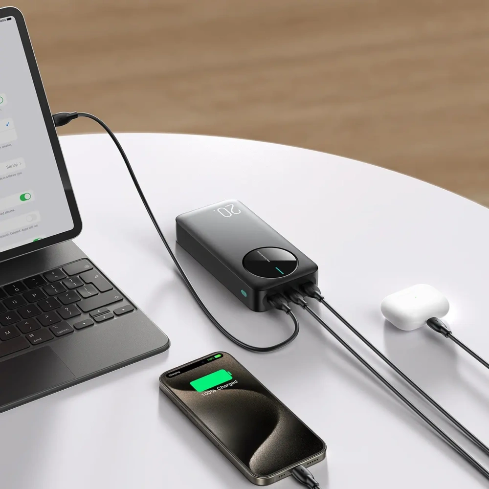 Hurtownia GSM - Joyroom JR-PBF14 20000mAh powerbank 2.4A 2xUSB-A, USB-C fekete - JYR1064 - {ean13} - Hurt