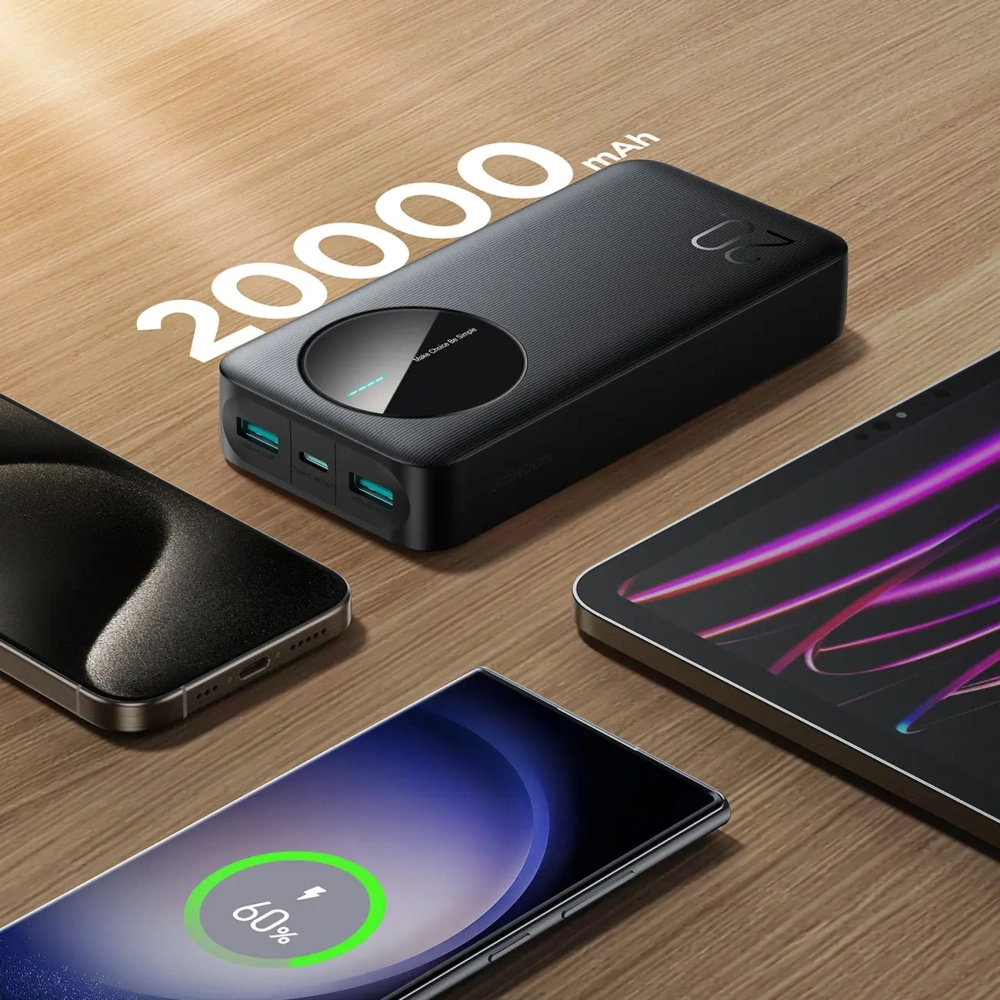 Hurtownia GSM - Powerbank Joyroom JR-PBF14 20000mAh 2.4A 2xUSB-A, USB-C černý - JYR1064 - {ean13} - Hurt