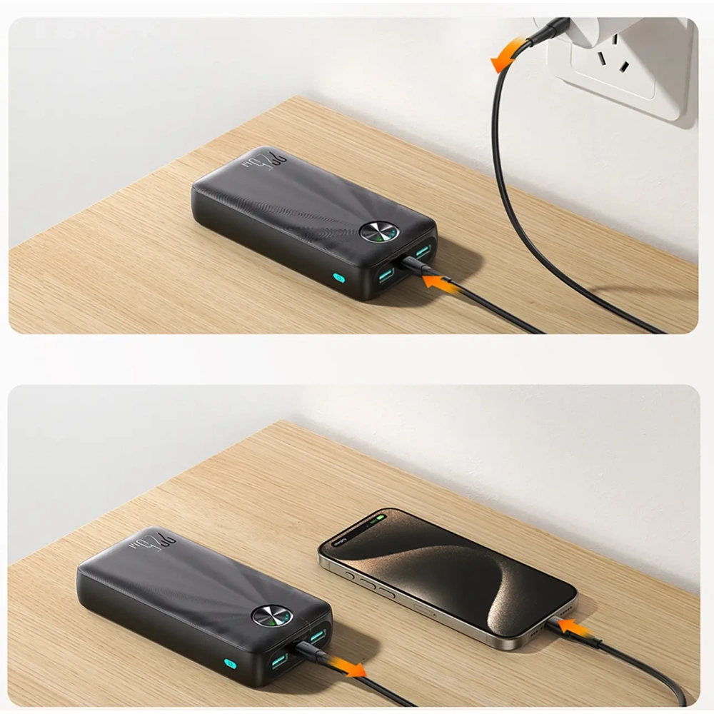 Hurtownia GSM - Joyroom JR-PBF16 20000mAh powerbank USB-C USB-A 22.5W fekete - JYR1065 - {ean13} - Hurt