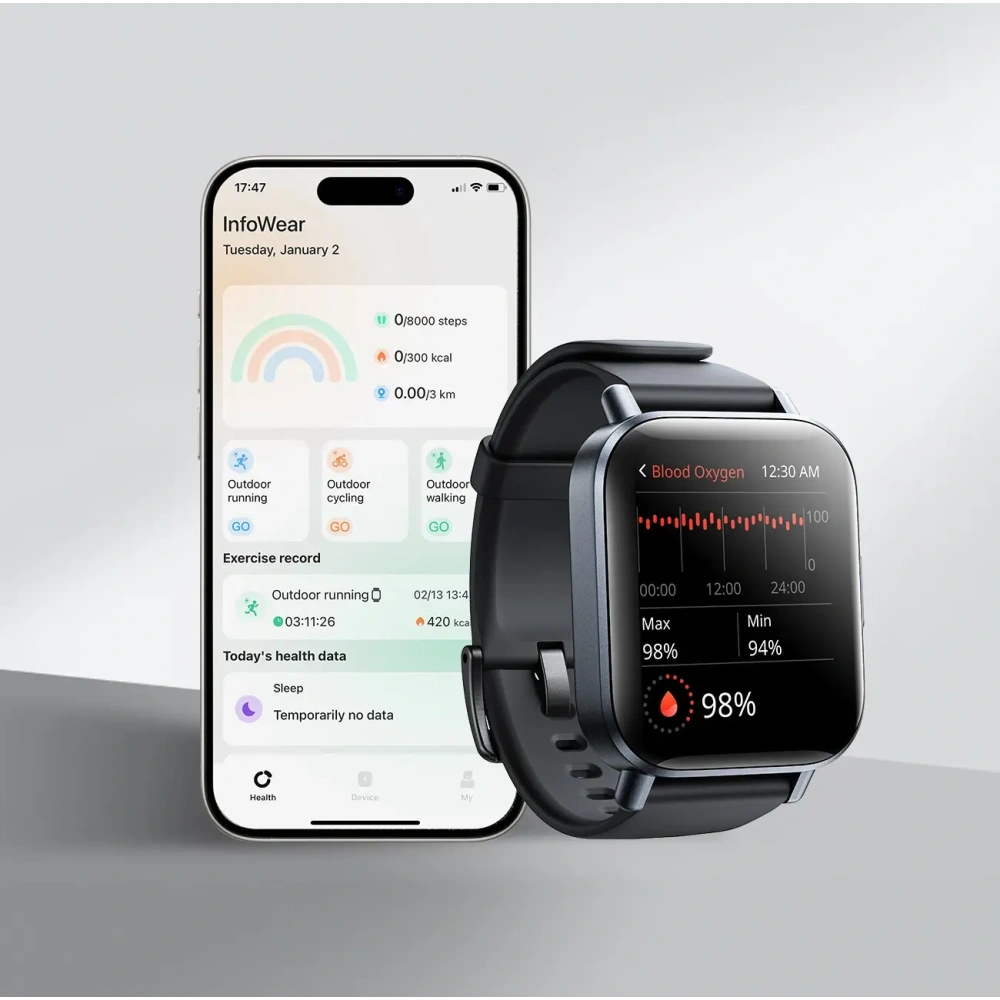 Wholesale Joyroom Fit-Life JR-FT3S smartwatch with call answering function gray - JYR1066 - {ean13} - Hurt