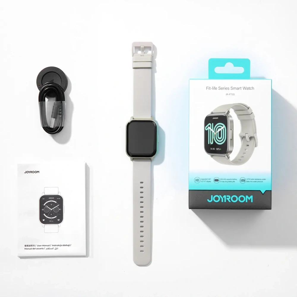 Wholesale Joyroom Fit-Life JR-FT3S smartwatch with call answering function titanium color - JYR1067 - {ean13} - Hurt