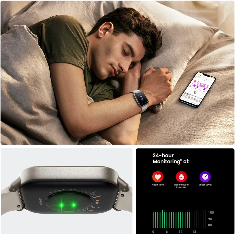 Hurtownia GSM - Smartwatch Joyroom Fit-Life JR-FT3S z funkcją odbierania połączeń w kolorze tytanowym - JYR1067 - {ean13} - Hurt