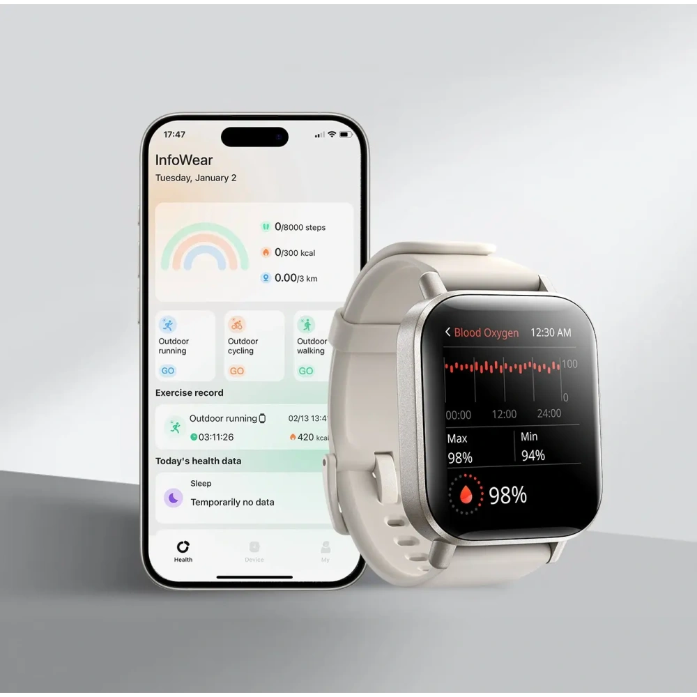 Wholesale Joyroom Fit-Life JR-FT3S smartwatch with call answering function titanium color - JYR1067 - {ean13} - Hurt