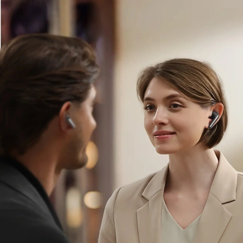 Bezprzewodowe słuchawki dokanałowe Joyroom Funpods JR-FN1 TWS Bluetooth 5.4 ANC ENC czarne