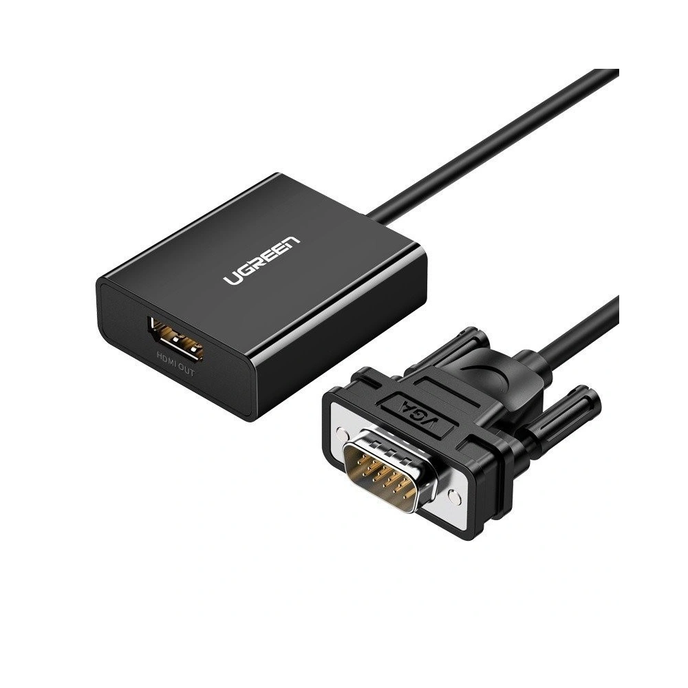 Hurtownia GSM - Konwerter UGREEN HDMI do VGA + jack 3,5mm, 30 cm - UGR251 - {ean13} - Hurt