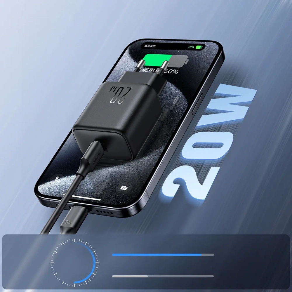 Hurtownia GSM - Napájecí adaptér Joyroom JR-TCF20 USB-C PD 20W černý - JYR1071 - {ean13} - Hurt