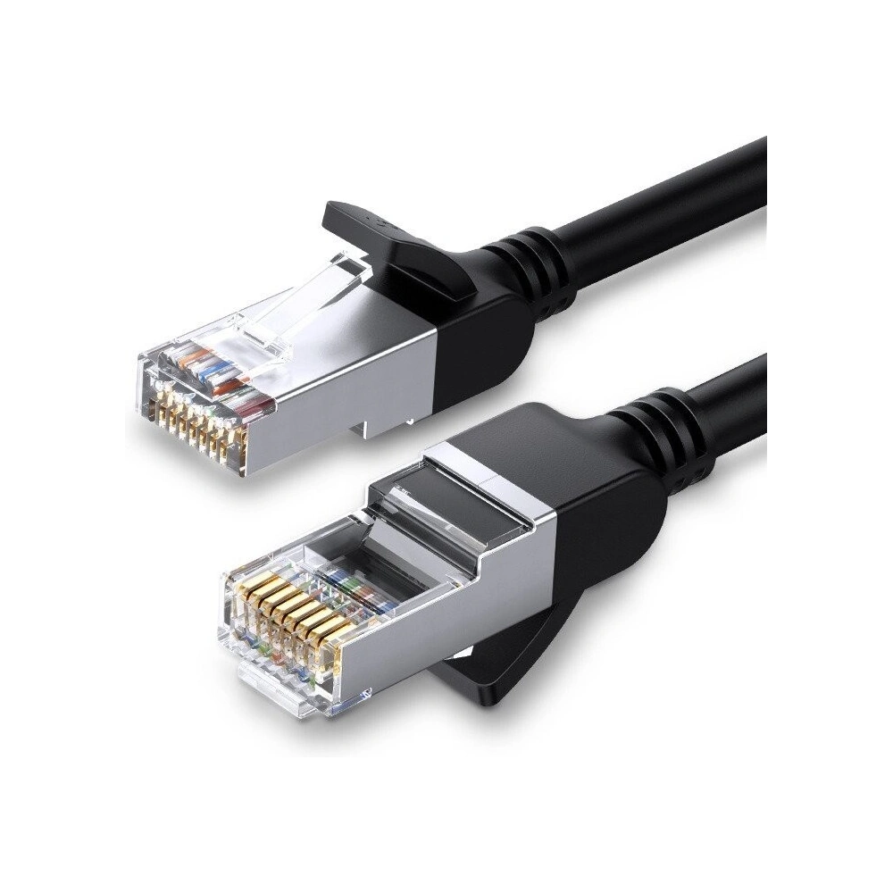 Hurtownia GSM - Kabel sieciowy UGREEN z metalowymi wtyczkami, Ethernet RJ45, Cat.6, UTP, 1m (czarny) - UGR255BLK - {ean13} - Hurt