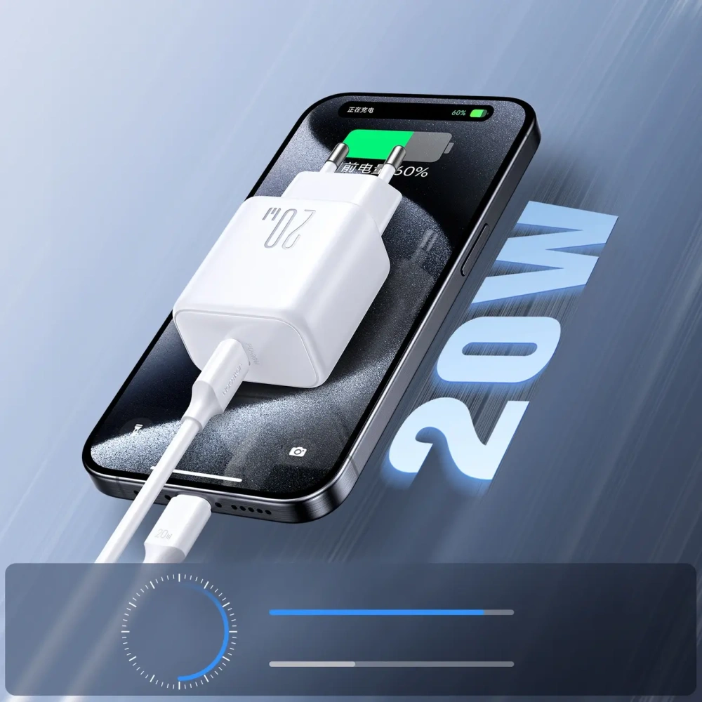 Hurtownia GSM - Ładowarka sieciowa Joyroom JR-TCF20 USB-C PD 20W biała - JYR1072 - {ean13} - Hurt