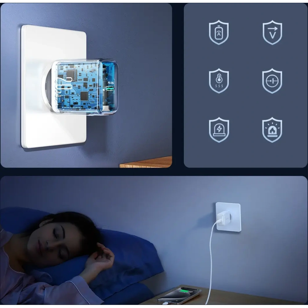 Hurtownia GSM - Síťová nabíječka Joyroom JR-TCF20 USB-C PD 20W bílá - JYR1072 - {ean13} - Hurt