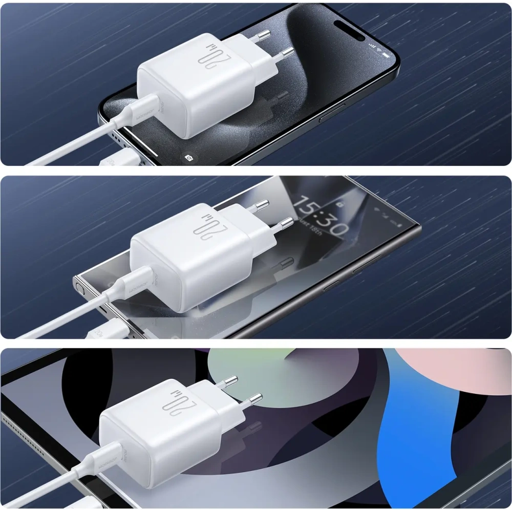 Hurtownia GSM - Ładowarka sieciowa Joyroom JR-TCF20 USB-C PD 20W biała - JYR1072 - {ean13} - Hurt