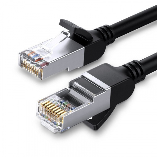 Hurtownia Ugreen - 6957303868193 - UGR257BLK - Kabel sieciowy UGREEN z metalowymi wtyczkami, Ethernet RJ45, Cat.6, UTP, 20m (czarny) - B2B homescreen