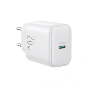 Ładowarka sieciowa Joyroom JR-TCF20 USB-C PD 20W biała + kabel USB-C / Lightning 1m
