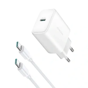Hurtownia GSM - Joyroom JR-TCF24 falitöltő USB-C PD 30W QC SFC fehér + USB-C to USB-C kábel 1m - JYR1077 - {ean13} - Hurt