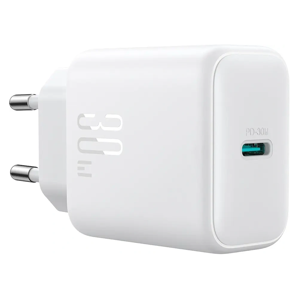 Hurtownia GSM - Joyroom JR-TCF24 falitöltő USB-C PD 30W QC SFC fehér + USB-C to USB-C kábel 1m - JYR1077 - {ean13} - Hurt